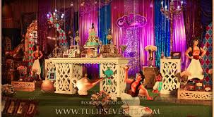 8 x 8 photo cube centerpiece. Aladdin Theme Party Decorations Tulips Event Management