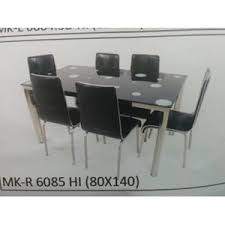 Beli produk meja makan 6 kursi berkualitas dengan harga murah dari berbagai pelapak di indonesia. Jual Meja Makan Kaca Rata 6 Kursi Mk R 6085 Hi Full Set Pt Dyna Sinar Lestari Kota Tangerang Banten Indotrading