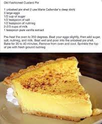 Find the recipe for pumpkin scones the old fashioned way at the bottom of this post. Old Fashioned Custard Pie Carol Copy Me That