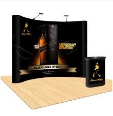 10ft Curved Pop Up Display Trade Show Display Trade Show Booth Design Tradeshow Booth