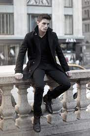 40 All Black Outfits For Men Bold Fashionable Looks Winter Outfits Men Black Outfit Men Fall Outfits Men