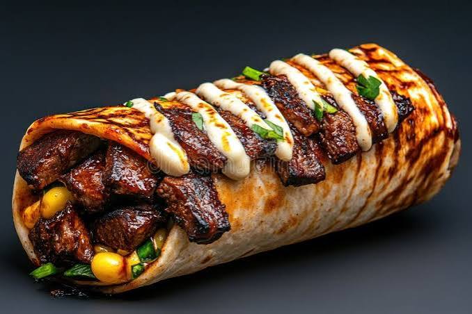 Smash Beef Grilled Wrap Roll