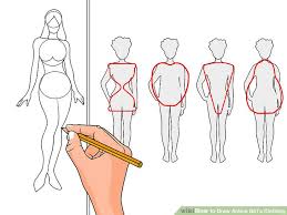 Learn how to draw anime clothes pictures using these outlines or print just for coloring. How To Draw Anime Body Step By Step For Beginners With Dress