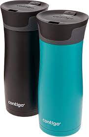 How to repair the contigo autoseal travel mug lid if autoseal component and accompanying springs come off Amazon Com Contigo Autoseal West Loop Vacuum Insulated Stainless Steel Travel Mugs With Easy Clean Lid 16oz 2 Pack Matte Black Scuba Kitchen Dining