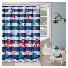 Walter The Whale Microfiber Printed Shower Curtain 72 X72 Navy Target Kid Bathroom Decor Kids Shower Curtain Printed Shower Curtain