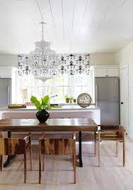 Coastal dining chairs for live edge table images. Live Edge Dining Table With Mid Century Modern Wood Dining Chairs Transitional Kitchen