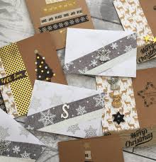 Wrapping paper is a bit thin, so you may have to reinforce it with some heavier paper as a backer. Three Christmas Card Making Ideas The Butterfly Mother