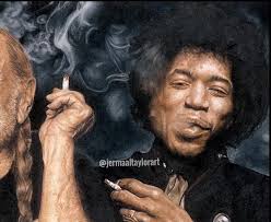 Hey all 🙂 Here are six of my artwork pieces I drew if people. The first  picture isn't anyone 🙂, the others are Janis Joplin, Jerry Garcia, Jimi  Hendrix, Cheech and Chong