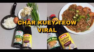 It was described the word char kuey teow is the phonetic approximation of the chinese word 炒粿条 pronounced in hokkien. Char Kuey Teow Letopp Virall Resepi Youtube