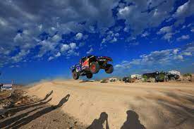 Mexico Gonzaga Bay Baja1000 Redbull Trophy Truck On Jump Favorite Places Adventure Trophy Truck