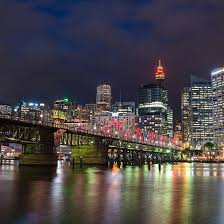Pyrmont Bridge At Cockle Bay Darling Harbour At Dusk Sydney Nsw Australia Sydney Australia Darling Harbour