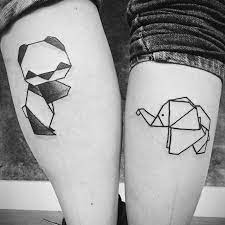 Jacky Tatouages On Instagram Les Petits Origamis Merci A Cyrielle Et Lisa Tattoo Tatouage Origami Panda Elephant Jackytatouages Love Cute