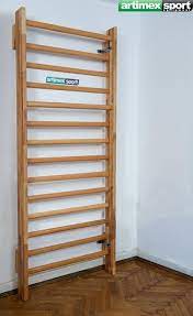 swedish beech wall bars 2x0 85 m code 253 beech reha