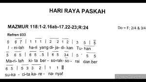 Komisi liturgi kwi memproduksi contoh lagu mazmur tanggapan dan bait pengantar injil. 4 April 2021 Edisi Baru Hari Raya Paskah Tahun B Mazmur Alleluya Youtube