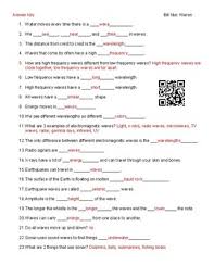 (for complaints, use another form ). Video Worksheet Movie Guide For Bill Nye Waves Qr Code Link Tpt