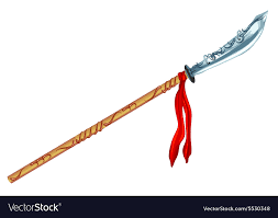Decorative glaive Royalty Free Vector Image - VectorStock