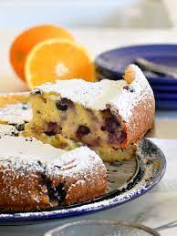 Italian Ricotta Cheese Cake With Blueberries Cheesecake Recipes Blueberry Recipes Cheese Dessert
