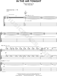 I can feel it coming in the air tonight.oh lord. Phil Collins In The Air Tonight Guitar Tab In D Minor Download Print Sku Mn0086050