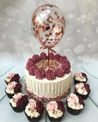 Black And Gold Balloon Cake Topper Rose Gold Balloon Confetti Cake Topper 21st Birthday Cakes Cake Toppers Happy Birthday Cakes
