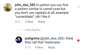 Should i use the camel case? They Were Discussing On Whether To Use Camelcase Or Snake Case Programmerhumor