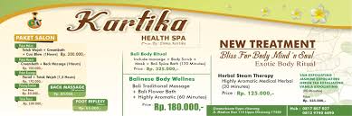 Shared a post on instagram: Contoh Banner Spa Brosur Kartika Spa Agen87