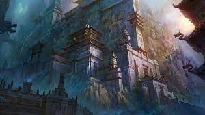 Fantasy Castle Asia Inspired Fantasy Landscape Concept Art World Fantasy Art Landscapes