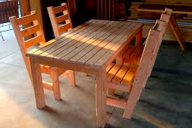 Outdoor furniture can be soooo expensive, but these diy outdoor furniture plans will help you get the deck or patio set of your dreams on a budget! 2x4 Diy Patio Table And Chair Set Attractive Durable And Inexpensive
