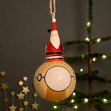 Welcome to the yellow submarine. Santa In A Yellow Submarine Hanging Decoration