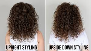 🙂 i asked you on insta a few weeks ago: Upright Styling Routine Vs Upside Down Styling Curly Hair Curly Haircare For Beginners Youtube