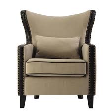 Home Decorators Collection Meloni Faux Suede Brown Bonded Leather Arm Chair 0284800740 The Home Depot Leather Living Room Furniture Arm Chairs Living Room Living Room Leather