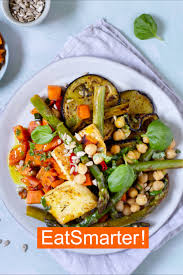 Susskartoffeln Mit Spargel Auberginen Und Halloumi Rezept In 2020 Halloumi Rezepte Gruner Spargel