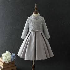 Long Sleeve Gray Kid Girls Dress Elegant 2020 Autumn Christmas Flower Girl Vestido 3 4 6 8 10 12 Years Old Girls Clothes 185011 Buy At The Price Of 21 09 In Baby Gowns Girl Wedding Dresses For Kids Girl Outfits