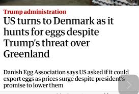 Not Trump begging Europe for eggs!!! Is America Great Yet?