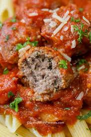 So easy and only a handful of ingredients! Crockpot Meatballs Spend With Pennies