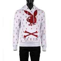 Assc x playboy bunny hoodie. Philipp Plein X Playboy Stickerei Bunny Logo Hoodie Hoody Rot Schwarz 08371 Ebay