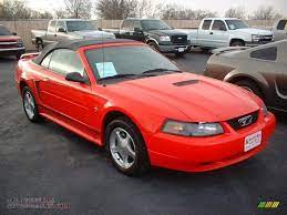 Performance Red Medium Graphite Ford Mustang V6 Convertible 2001 Ford Mustang Ford Mustang Mustang