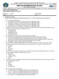 Soal dan kunci jawaban latihan ulangan umum matematika kelas 4 semester 1 gasal serba serbi guru matematika kelas 4 matematika kelas 5 matematika. Soal Uas K3lh Kelas X