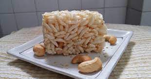 Mi Chang Or Bee Pang Is Another Name For This Chinese Snack Similar Recipe To Sajima But Puffed Rice Are Used I Puffed Rice Yummy Cookies Rice Crispy Treats