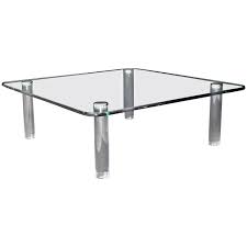 The advantage of having a coffee table made from this durable material is that it will long outlast its natural counterparts pulled from the forest floor. Large Square Glass Top Coffee Table 8 For Sale On 1stdibs