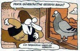 Posta Guvercini Karikatur Karikatur Kitabi Komik