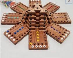 Juego De Mesa Modular Fast Track De 6 Jugadores Etsy In 2020 Board Games Aggravation Board Game Vintage Potholders