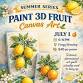 3D Fruit Painting Canvas Art: Halfway to the Weekend