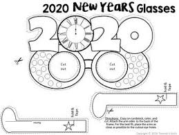 New Years 2020 Activities Glasses Craft By Teacher S Brain Cindy Martin Teachers Pay Teache Graduation Activities New Years Activities New Year 2020