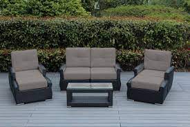 Shop items you love at overstock, with free shipping on everything* and easy returns. Ohana Outdoor Luxury Patio Wicker Furniture Sectional Sofa 7 Pc Set With Sunbrella Cushion