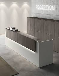 Office Reception Desk With Built In Lights Point By Las Mobili Builtin Desk Las Ligh Office Reception Furniture Reception Desk Office Office Table Design