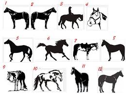 Black And White Horse Names Quarter Horse Decal Qh Customize With Name By Oregonlove724 Horse Silhouette Horse Tattoo Design Horses