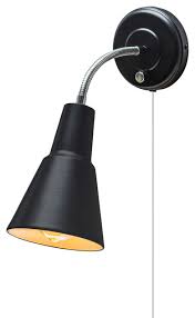 Plug in wall light set of 2, dimmable wall sconce, swing arm wall fixture with gray linen lampshade, modern bedroom wall lights fixtures,bedside reading lamp 4.4 out of 5 stars 270 $39.99 $ 39. Ramezay 1 Light Matte Black Plug In Or Hardwire Task Wall Sconce Light Contemporary Wall Sconces By Buildcom Houzz