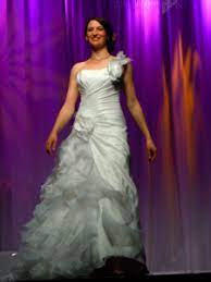 Award Winning Fashion Shows Are Seen At The Bridal Spectacular Of Las Vegas Bridal Show Bridal One Shoulder Wedding Dress