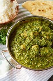Palak Chicken Indisches Huhnchen Spinat Curry Rezept Indisches Curry Indisches Huhn Asiatische Rezepte