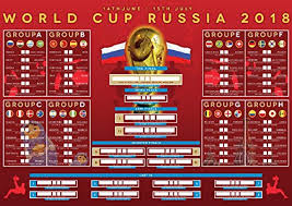 Extra Large A1 Russia World Cup 2018 World Cup Wall Chart